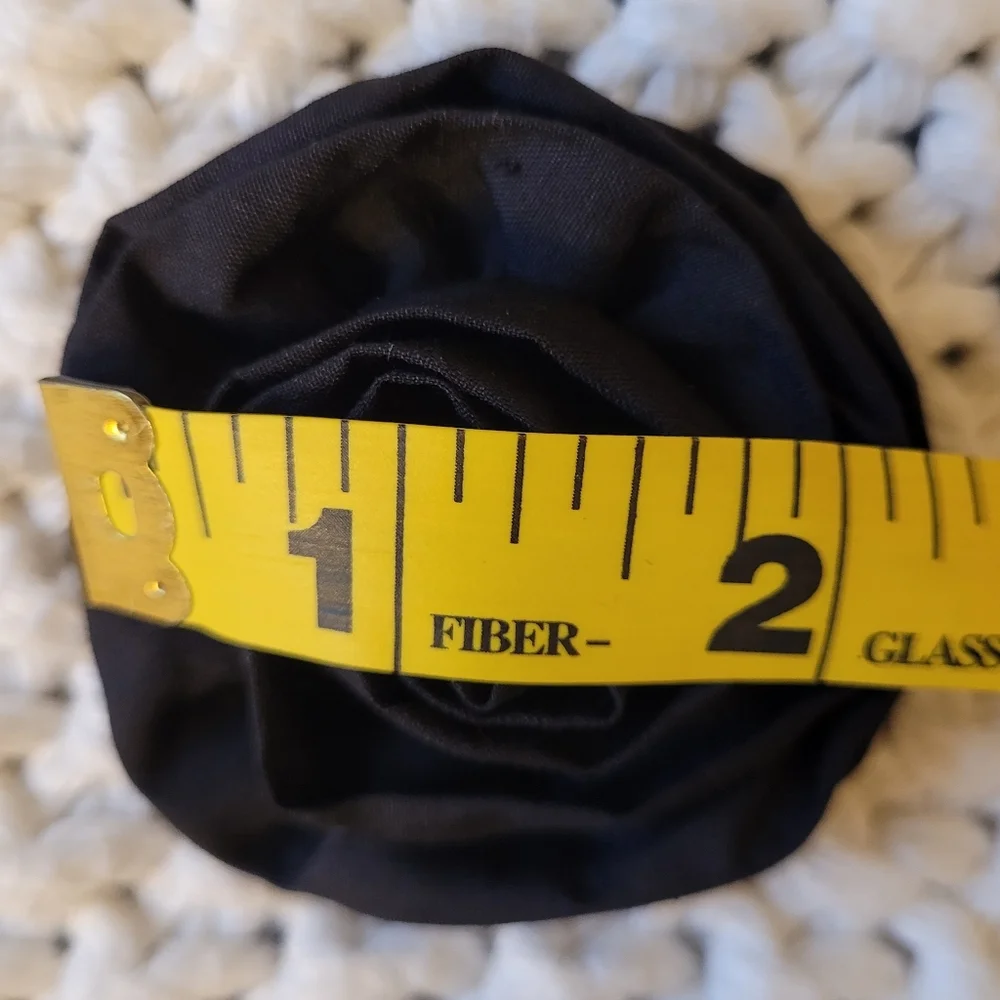 Set Of 2 Fabric Rosette Pins/Brooches/Boutonnieres